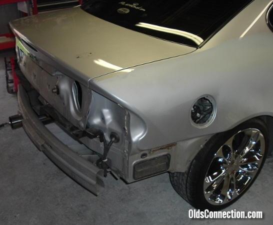 rear end torn down
