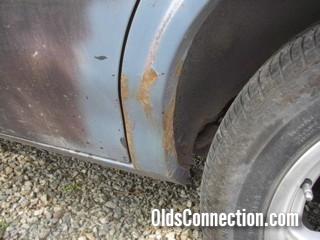 The rust spot drivers side