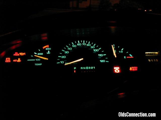Guages at night