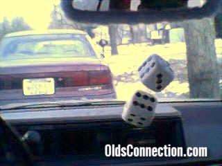 Fuzzy Rear View Mirror and Scented Dice