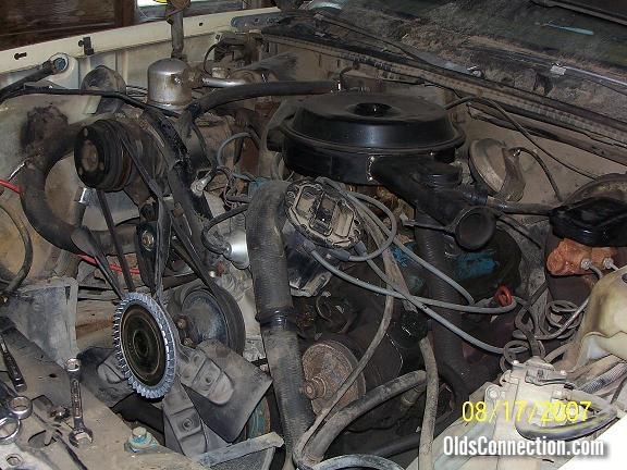 engine removal prep underway