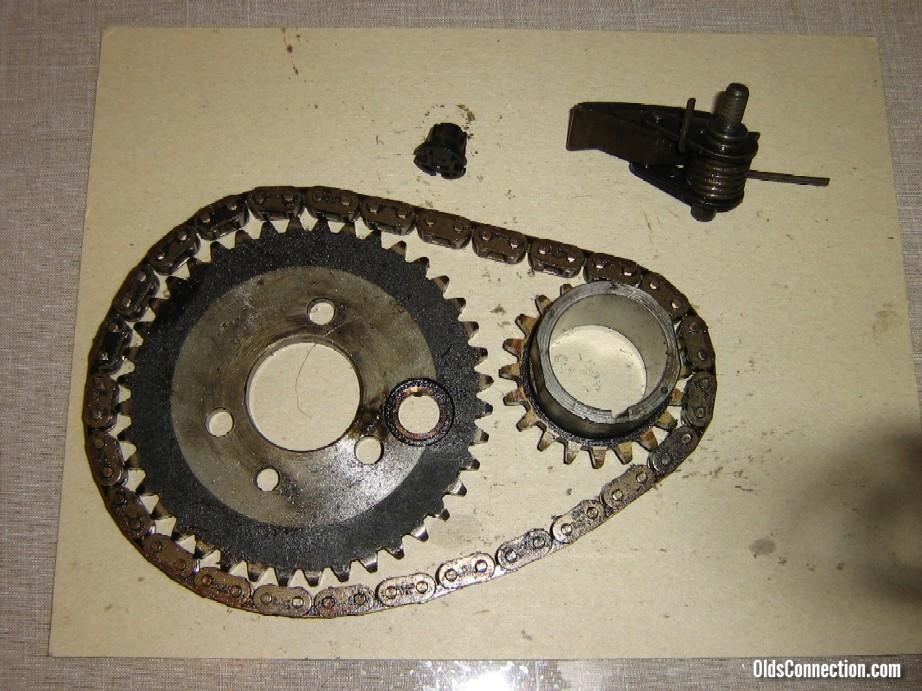 Timing Chain, Gears, Dampener, and Interrupter Magnet